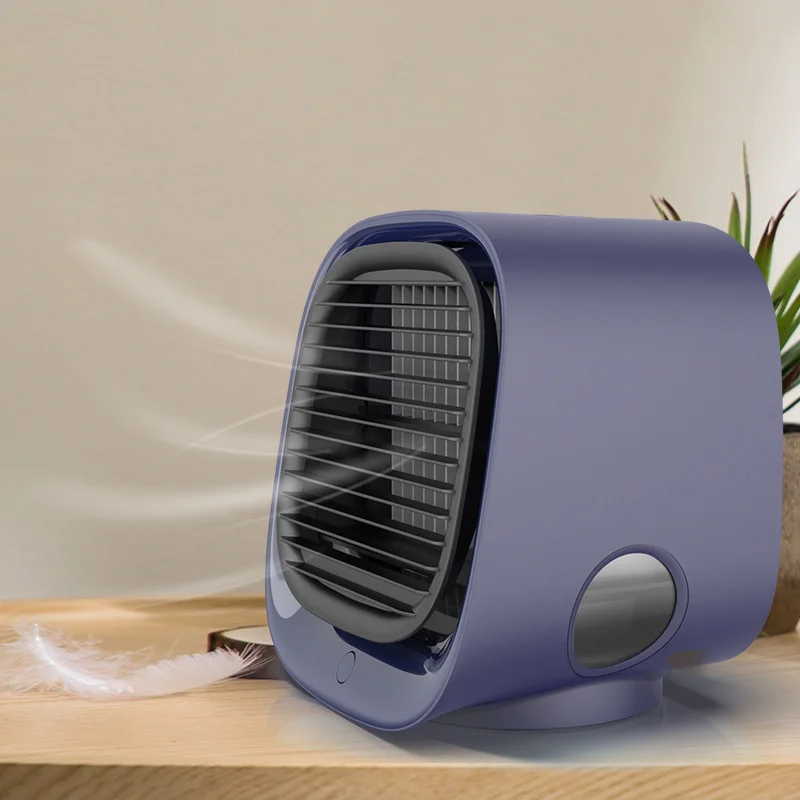 

Portable Air Conditioner Personal Mini Desktop Cooler with LED Night Light USB Quiet Fan Humidification for Home Office Bedroom