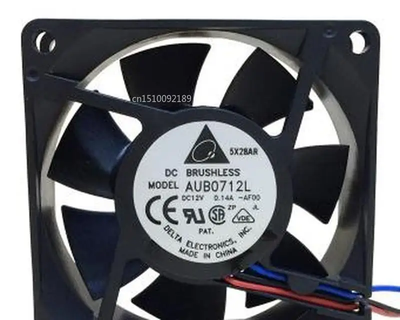 Для AUB0712L 7 см 7025 12V 0.14A бесшумный вентилятор охлаждения 3-проволока скорость