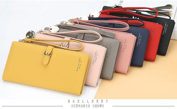 Baellerry, Длинный кошелек, женские кошельки, модный кошелек для монет, Женский держатель для карт, кошельки, высокое качество, клатч, сумка из искусственной кожи, кошелек для денег