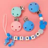TYRY.HU 5pc/set Round Silicone Clips Baby Pacifier Clips Holder Silicone Dummy Pacifier Chain Accessories BPA-Free 6
