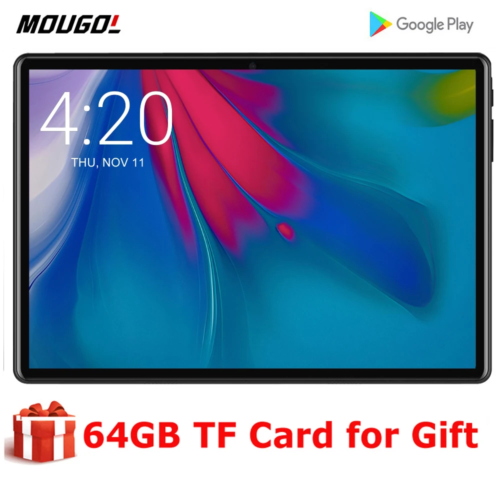 10-дюймовый планшет с Android 9 0 ОЗУ 2 Гб ПЗУ 32 ГБ 1280x800 Wi-Fi Bluetooth GPS 10 1 + подарки |