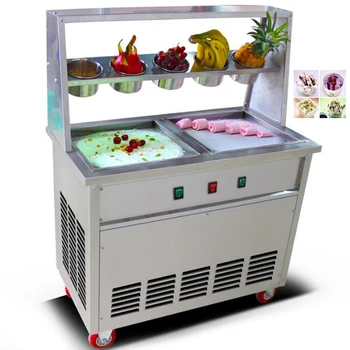

Factory direct sales 2 pots 5 bowls ice roll machine commercial fried ice cream machine yogurt ice cream machine