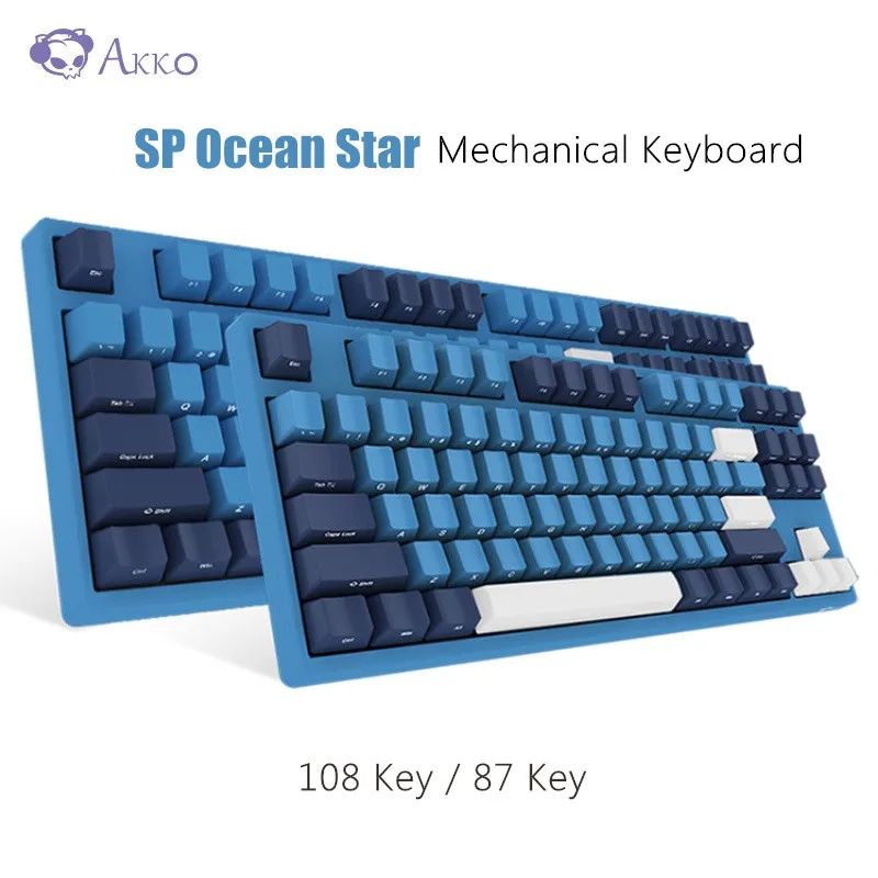 Игровая механическая клавиатура AKKO 3108/3087 SP с океанской звездой 108 клавишами/87