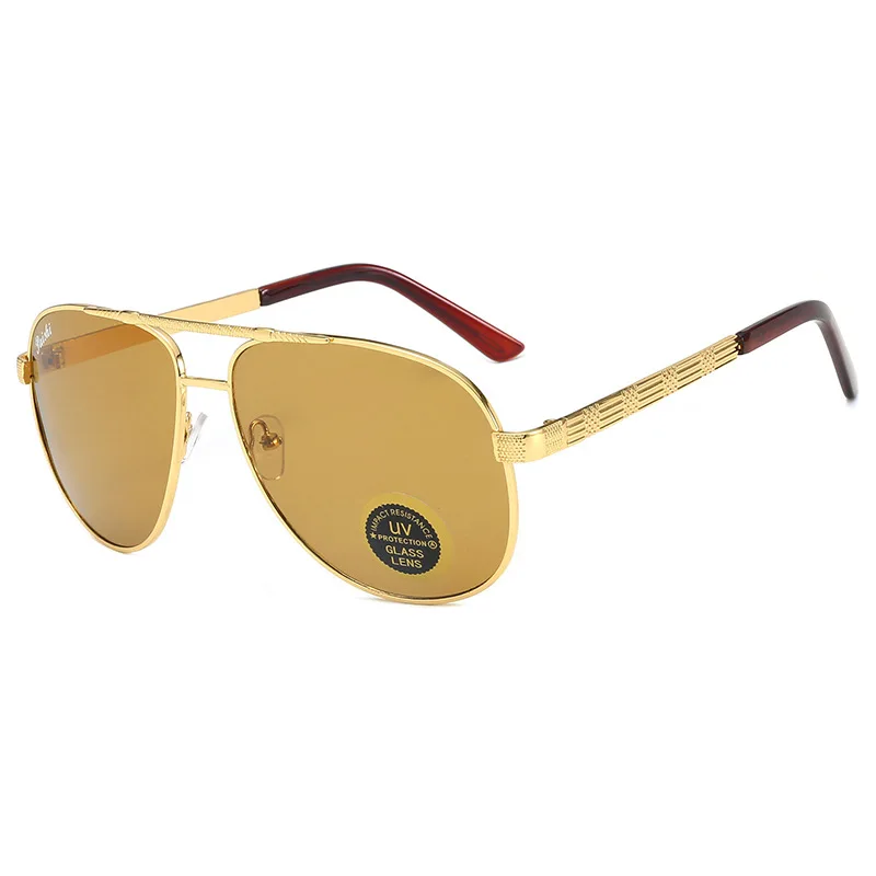 Vazrobe glass Sun glass es мужские «авиационные» очки большого размера черный коричневый камень кристалл против царапин солнцезащитные очки es для мужчин