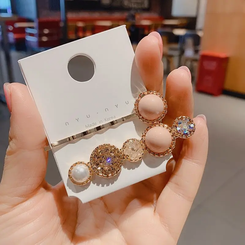 2 шт./компл. Bling для девочек прекрасные украшения для волос жемчужные Заколки сладкий средства по уходу за волосами зажим для волос заколка для волос, для детей, корейский стиль, Женские аксессуары для волос комплект - Цвет: NO5