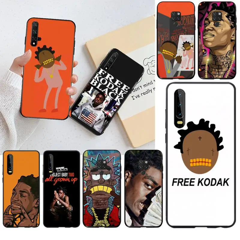 HPCHCJHM Kodak Black Rapper Coque Shell Phone Case for Huawei P40 P30 P20 lite Pro Mate 20 Pro P Smart 2019 prime