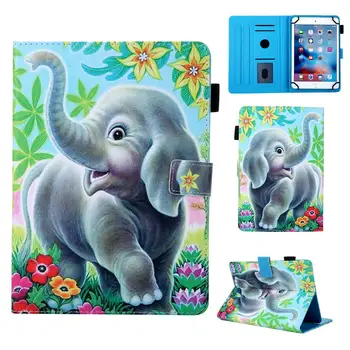 

Case for Apple iPad Pro Air Mini 6th 7th 7.9 9.7 10.5 11inch 360 Rotating Flip PU Leather Cover Auto Sleep Wake Flower Elephant