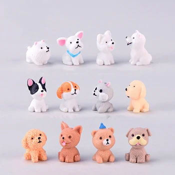 

Mini Resin Dog Modern Miniature Home Desk Decor Decoration Accessories Fairy Garden Figurines Feng Shui Animals Christmas DIY