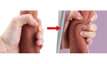 Thick Glans Dildo Realistic Stiff Cock Strap on Dildo Skin Feeling Silicone Penis Huge Big Dick Erotic Lesbian Adult Sex Product 5