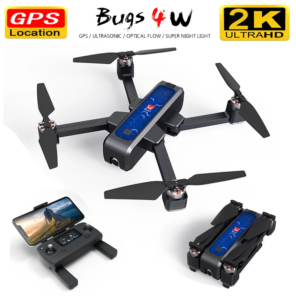 

MJX Bugs 4W B4W Professional Drone GPS Camera 2K HD 5G WIFI FPV RC Quadcopter Anti-shake 1600M 25Min Brushless Motor Dron VS B5W