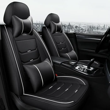 

Full Coverage Eco-leather auto seats covers PU Leather Car Seat Covers for ssangyong actyon korando kyron rexton