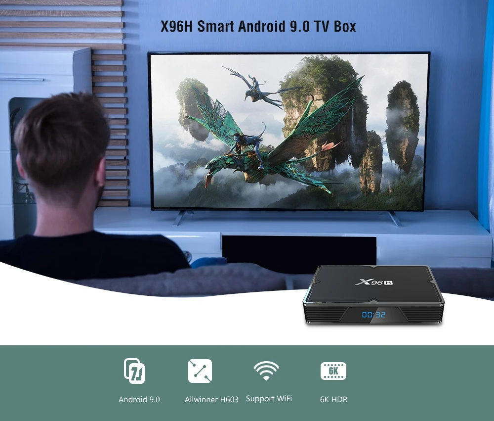 X96 Android 6.0 TV Box Amlogic S905X Макс 2 ГБ RAM 16 ГБ ROM Quad Core WI-FI HDMI 4 К* 2 К HD Smart Set Top BOX Media Player+ Клавиатура