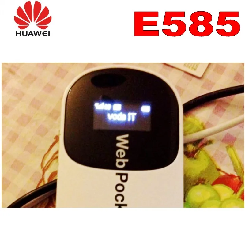 Новый Оригинальная коробка HSDPA 7 2 Мбит/с E585 3G Карманный Wi Fi роутер Поддержка к