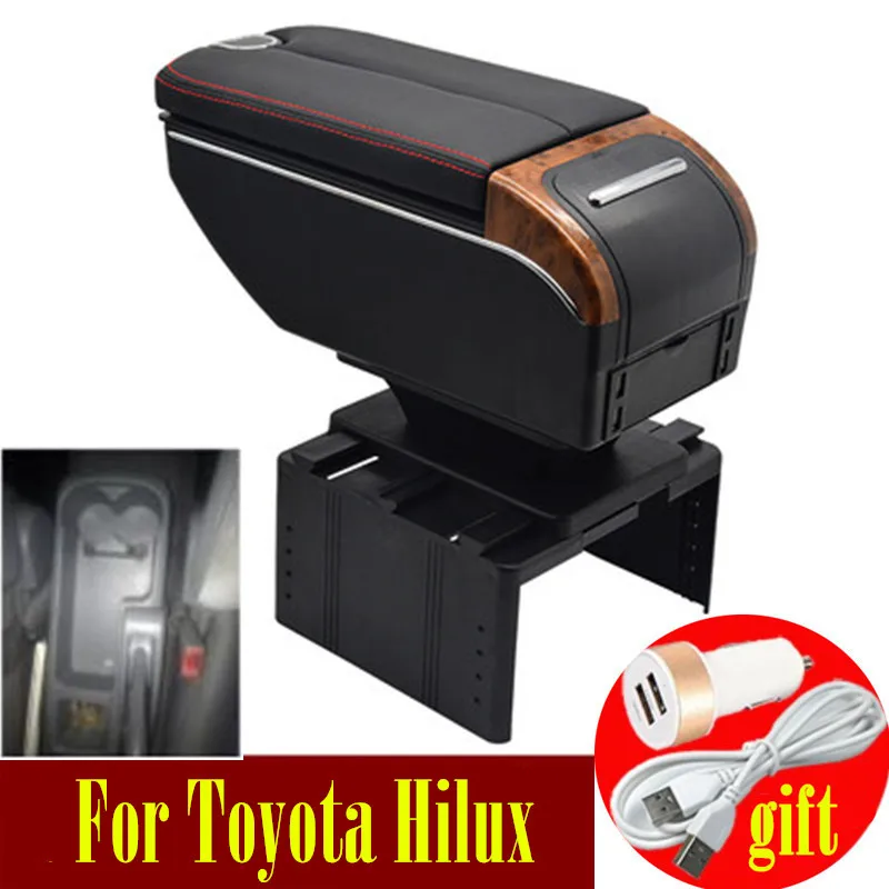 Подлокотник с двумя дверцами для Toyota Hilux 7usb-портов | Автомобили и мотоциклы