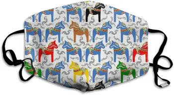 

Winter Nose Warmer,Comfortable Two Layer Dala Horses Upgraded Anti Dust Face Mask Cover Mouth for Adults and Teens Pattern5
