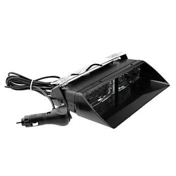 

Red & White 16 LED High Intensity LED Law Enforcement Emergency Hazard Warning Strobe Lights for Interior Roof/Dash/Windshield w