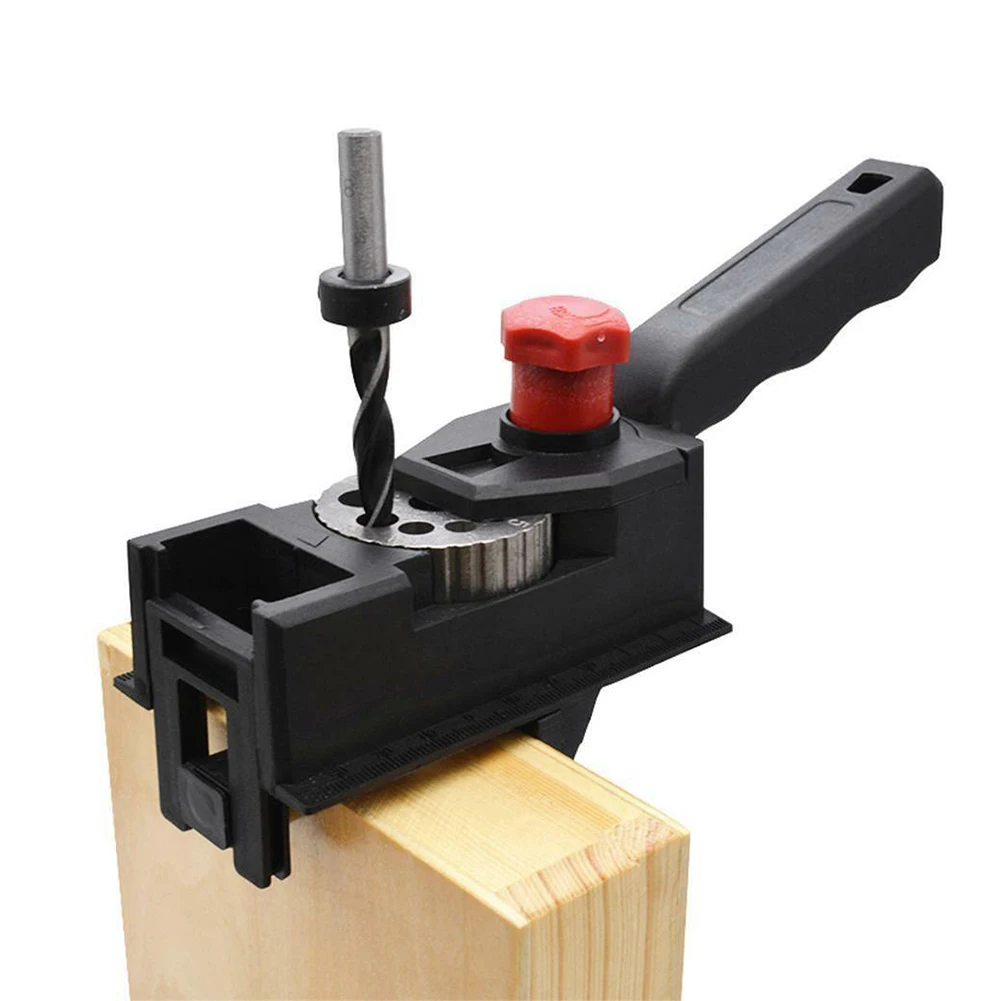 

38pcs/set Punch Locator Holes Woodworking Punching Position Fixture Device DIY Bit Limit Ring Kit With Scale Ruler Punch