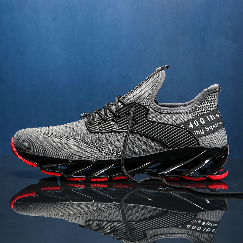 Новинка, мужские кроссовки для бега, бега, прогулок, спорта, высокое качество, на шнуровке, дышащие кроссовки - Цвет: XZP352GY