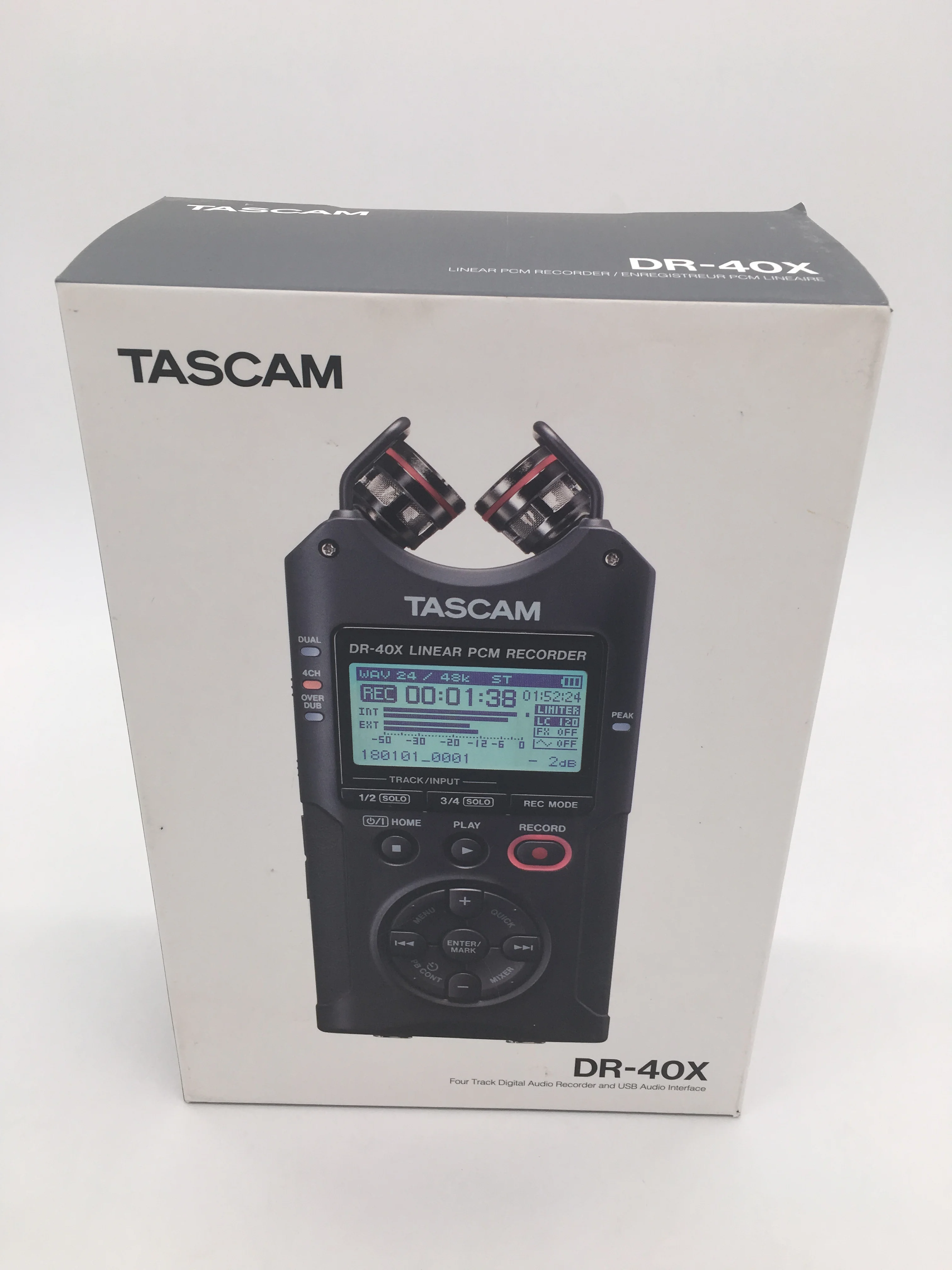 Новый TASCAM DR 40X улучшенная версия 40 ручной четырехканальный Цифровой диктофон