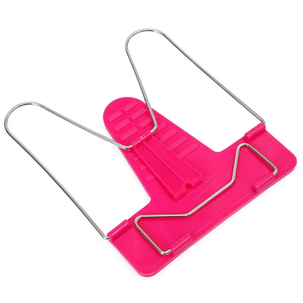 Rose Red 1 Pcs Bookends Portable Foldable Adjustable Reading Bookends book holder Document Holder Base Reading Book Holder office school - Цвет: Rose Red