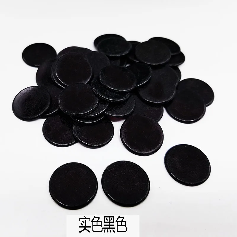100pcs black 100 шт./компл. 4 цвета 19 мм креативный подарок аксессуары пластиковые покерные фишки казино маркеры бинго маркер весело Семья клуб игра игрушка - Цвет: 100pcs black