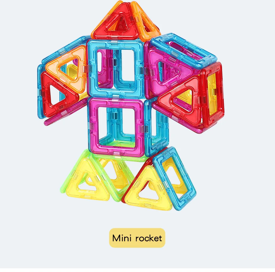 Средний размер 96 шт. магнитные блоки Красочные Магнитные строительные блоки образовательные магнитные наборы обучающие игрушки для детей