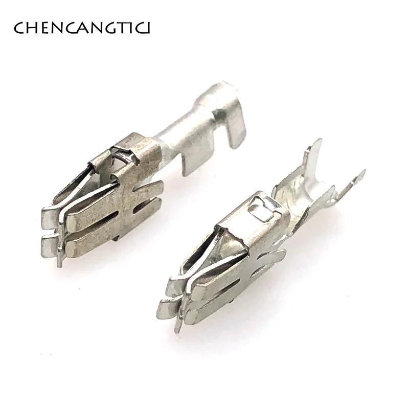 Terminal connector 20 Pcs 6.3MM Series Automotive Car Splices Wire Non-Insulated Female Crimp Terminals DJ6218B-E6.3B