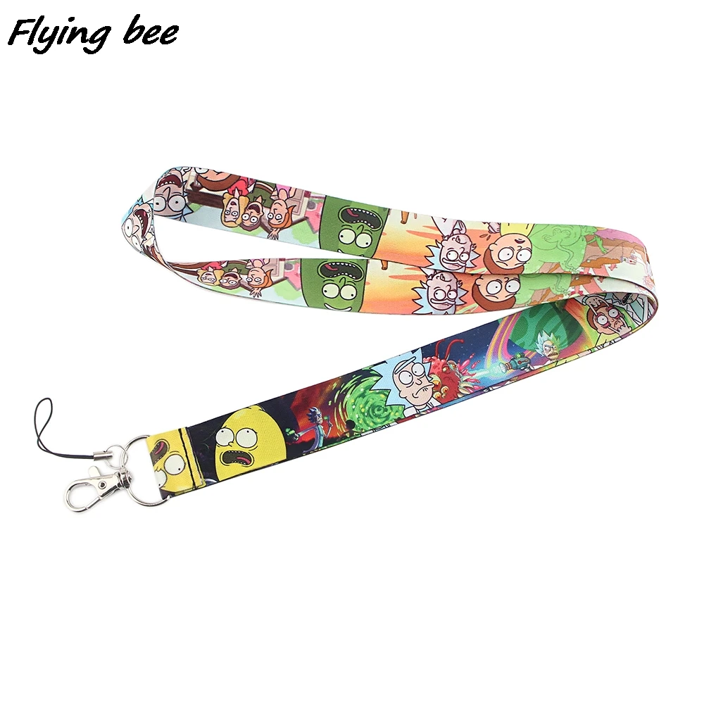 

Flyingbee Cartoon Character Creative Lanyard Badge ID Lanyards Mobile Phone Rope Key Lanyard Neck Straps Accessories X1333