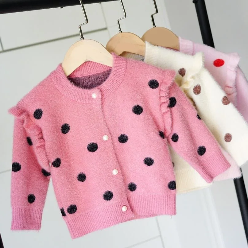 Весенне-осенняя одежда для младенца, вязаное пальто для девочек, свитер для девочек, топы, детские пальто, свитера, кардиган, детская верхняя одежда, JW5017A