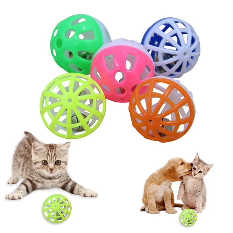 Оригинальные игрушки для мяч для котов с кольцом-колокольчиком, играющий в жевательную погремушку, царапающийся пластиковый шар, интерактивные обучающие игрушки для кошек, товары для домашних животных