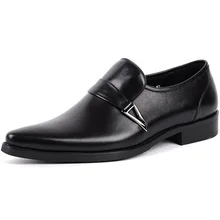 Brand 100% Genuine Leather Formal Mens Business Shoes Oxfords Handmade Designers Pointy Shoes Italy Slip On Dress Shoe Brand 100% Genuine Leather Formal Mens Business Shoes Oxfords Handmade Designers Pointy Shoes Italy Slip On Dress Shoe