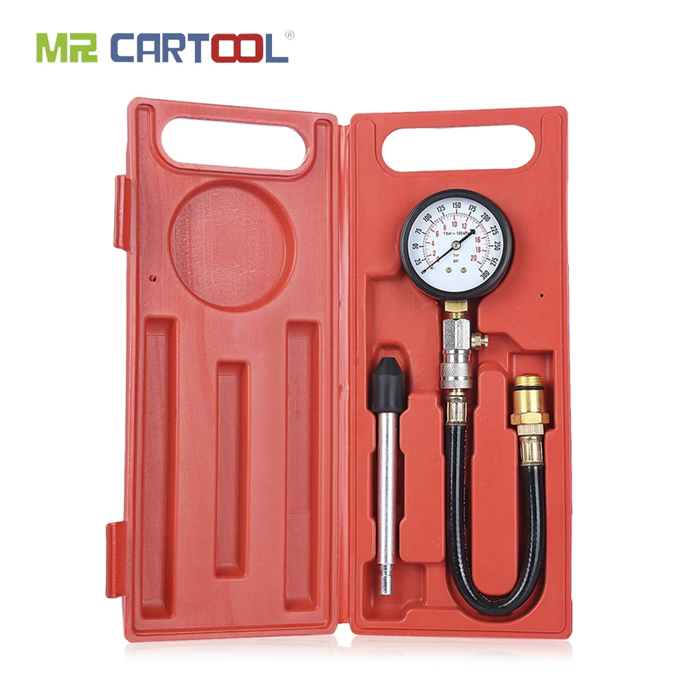 MR CARTOOL G324 0 300psi компрессионный двигатель цилиндр тестер бензиновый манометр