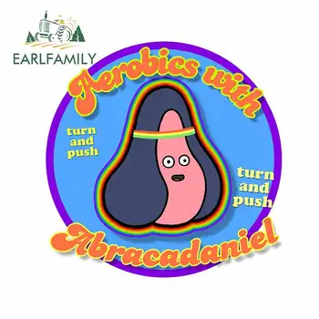 

EARLFAMILY 13cm x 12.7cm ForAerobics with Abracadaniel Bumper Laptop Car Stickers Air Conditioner Anime Decal RV Vinyl Car Wrap
