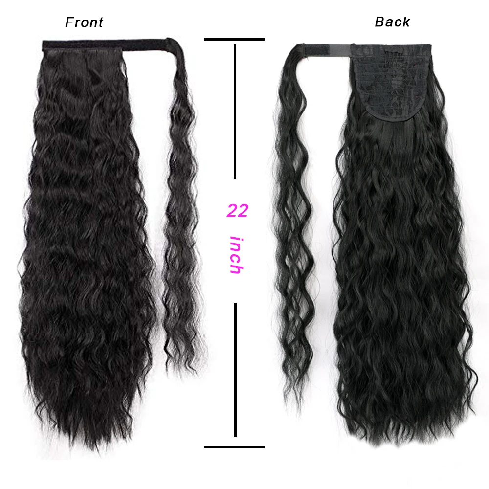 Кудрявый конский хвост наращивание синтетические волосы del cabello хвост наращивание волос