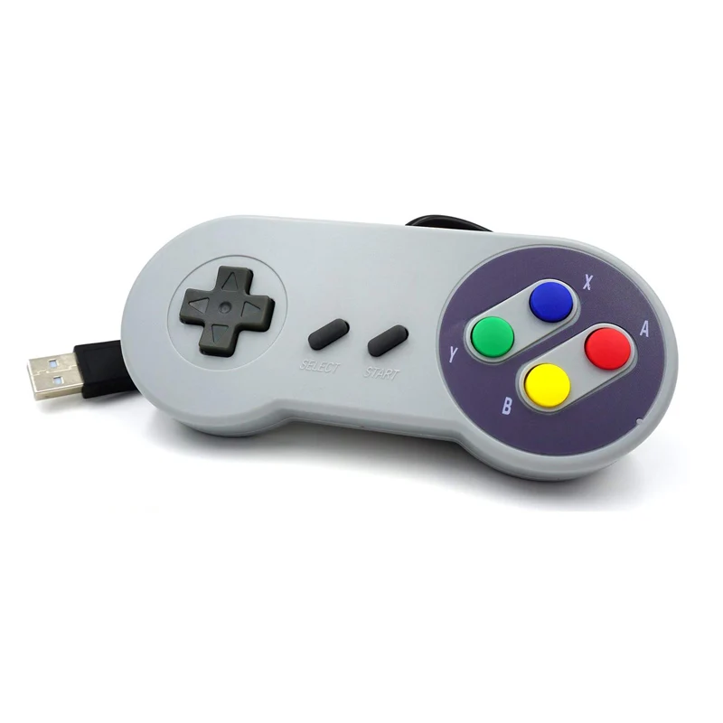 1Pcs Игровой контроллер USB, игровой джойстик, геймпад для nintendo SNES, игровой коврик для Windows PC MAC, компьютер для Raspberry Pi - Цвет: 1Pcs