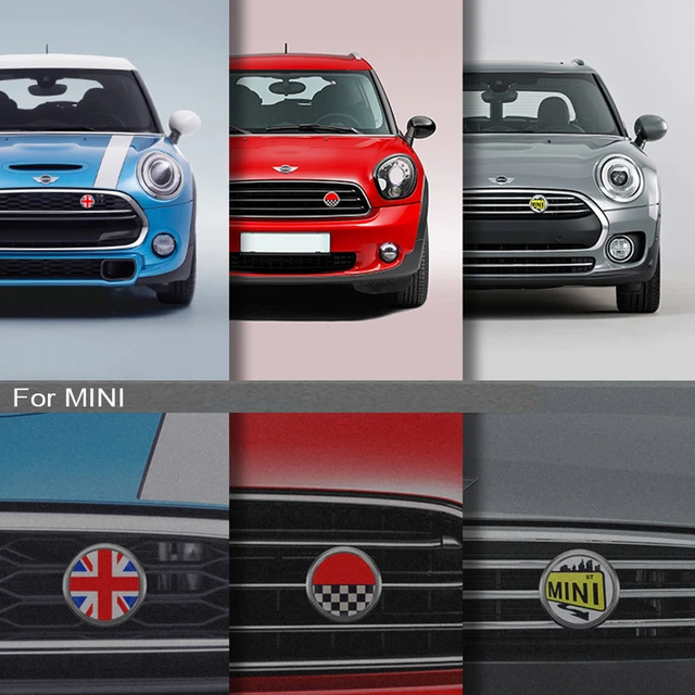 Car Front bumper grille metal logo 3D badge sticker For MINI COOPERS  Countryman F56 F60 R56 R50 R53 R59 R61 Exterior Accessories - AliExpress