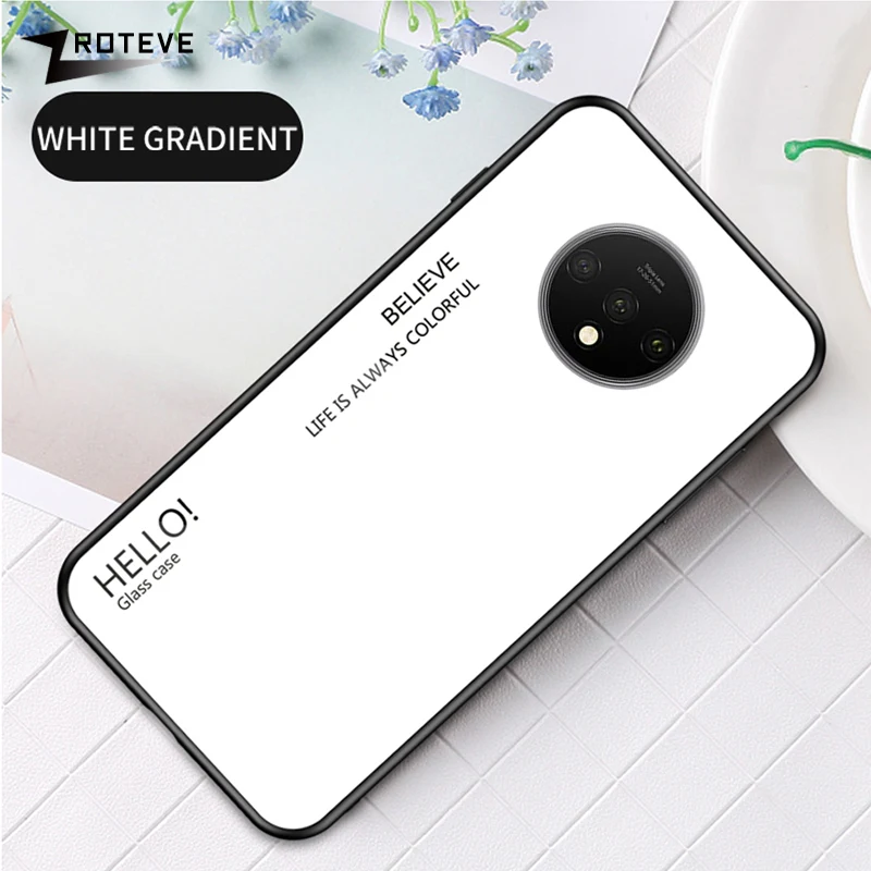 ZROTEVE Case For OnePlus 7T Pro Mirror Glass Back Cover One Plus Silicone Tempered |