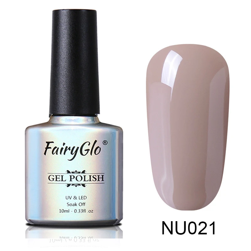 NU021 FairyGlo 10 мл розовый лак для ногтей УФ Гель-лак удаляемый путем отмачивания лак Декоративный Лак для ногтей Vernis полу Перманентный лак для ногтей УФ-гель лак - Цвет: NU021