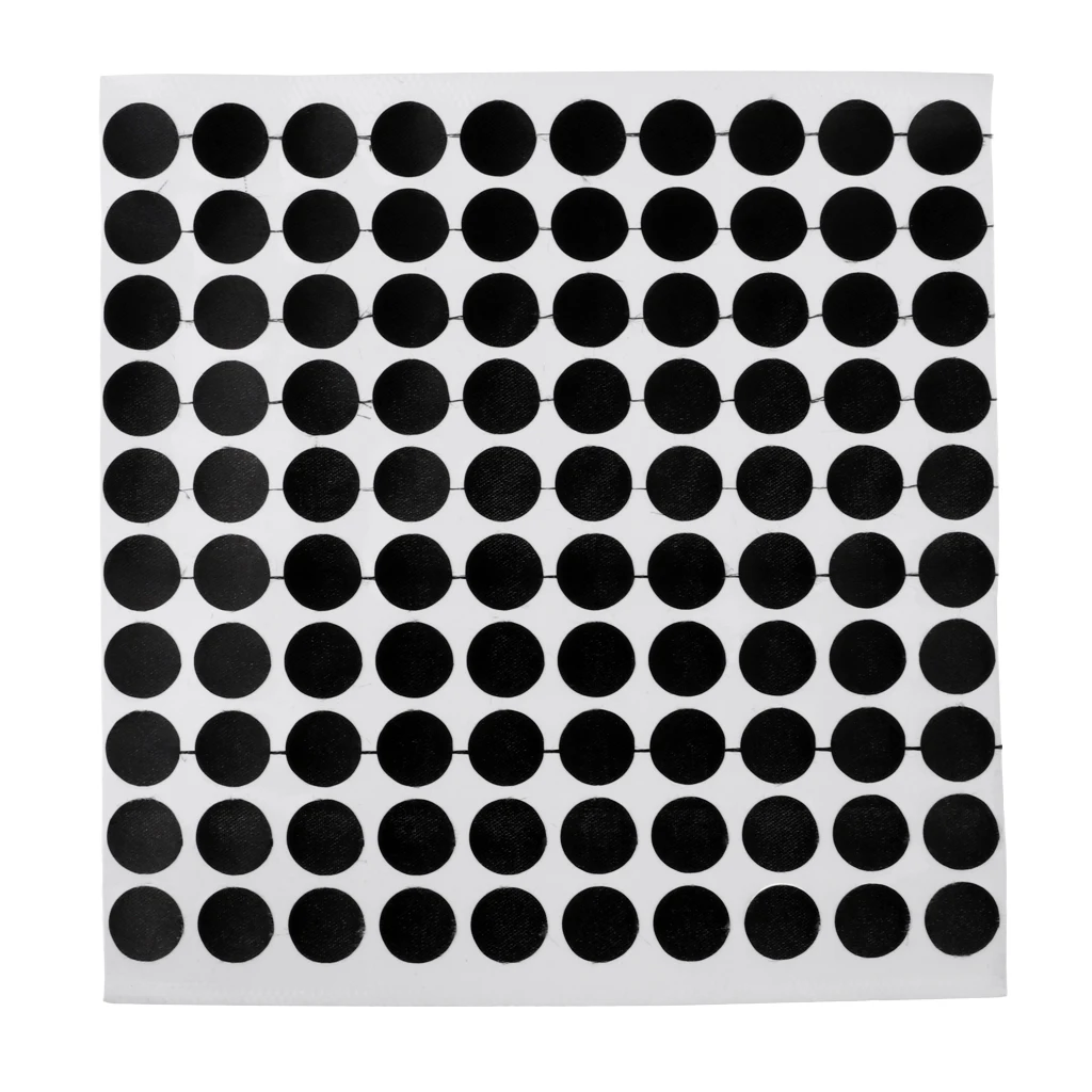 Set of 100 Black Snooker Pool Table Spots Marking Stickers - Self Adhesive