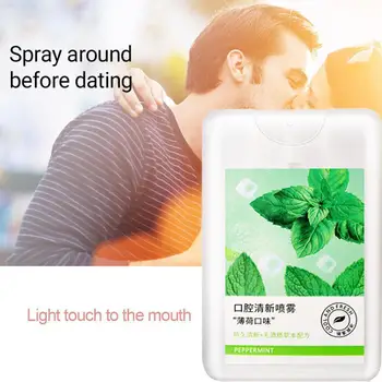 

15ml Mint Bad Odor Halitosis Treatment Spray Refresher Remove Oral Smoke Breath Spray Breath Bad Fresh Mint M4M2