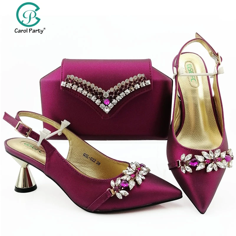 Magenta shoes and bag Clearance