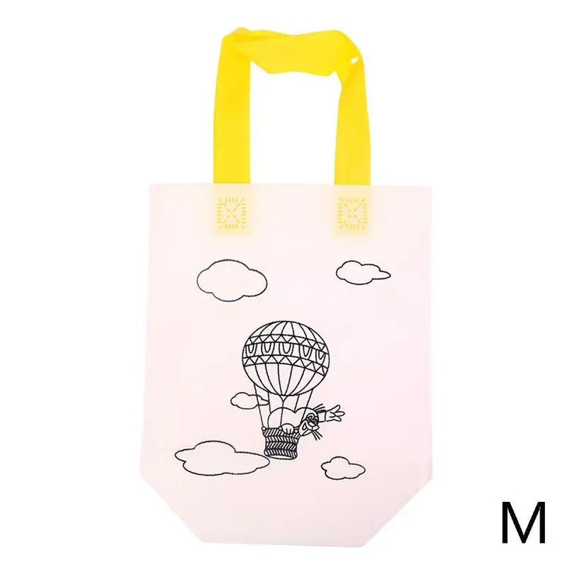 M DIY Painting Drawing Bag Environmental Protection Materials Various Design Bag For Develop Child Kindergarten Patience - Цвет: M
