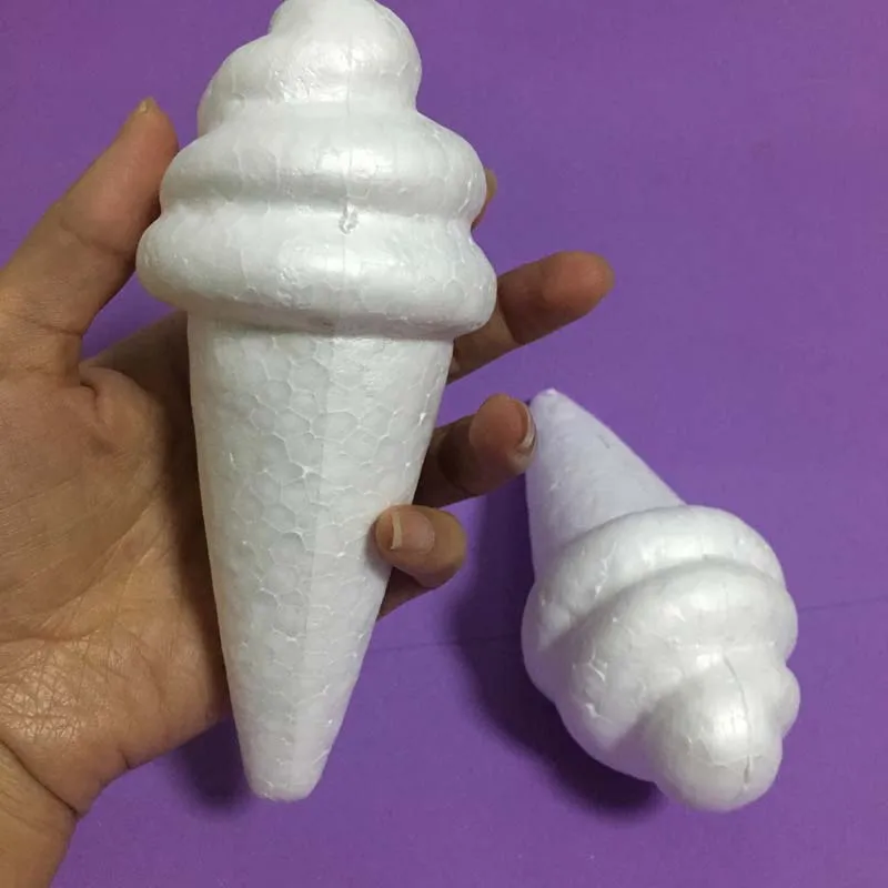 인공 스티로폼 아이스크림, 장식 폼 식품 고체 폴리스티렌 공, DIY 공예 재료, 크리스마스 장식 스티로폼, 30 개