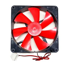 Ventilateur de refroidissement mâle/femelle pour boîtier d'ordinateur, 12V DC, noir, 4 broches, 14cm, 140mm, 25mm