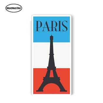 

HotMeiNi 13cm x 6.5cm Paris France Flag Tower Sticker Car Bumper Decal Helmet Laptop Decor Waterproof Car Styling Accessories