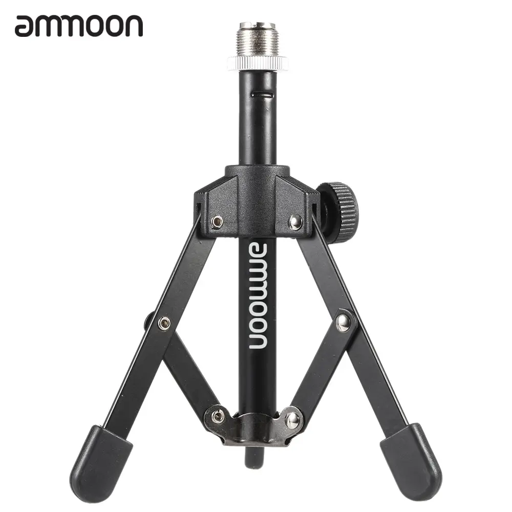 

ammoon MS-12 Mini Foldable Desktop Tabletop Tripod Microphone Mic Stand Holder Electronic Musical Instrument Accessories