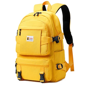

Female Bag Street Backpack Female Large Capacity Couple Waterproof Backpack Outdoor Middle School Student School Bag