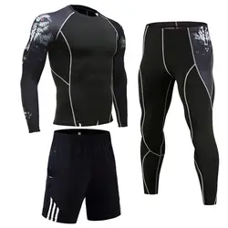 Зимний костюм для бега полный мужской спортивный костюм компрессионное белье для спортивного костюма спортивная одежда спортивный костюм