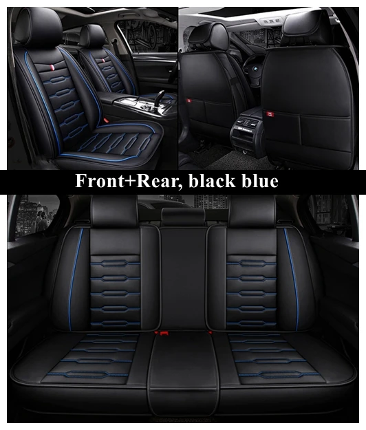 Чехол для автокресла Chevrolet Cruze Captiva Lacetti Aveo valalibu Orlando Alero Epic Trax LOVA RV SPARK Impala Niva болт ss - Название цвета: black blue standard
