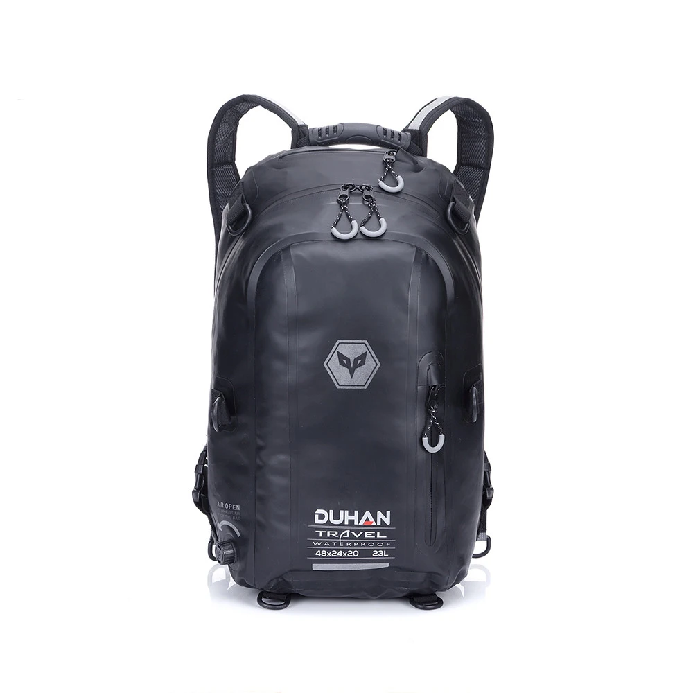 Черный DUHAN DB05 мотоциклетный рюкзак Moto Lugguage сумка на бак водонепроницаемый рюкзак мото шлемы сумка мотогонок сумки на плечо - Название цвета: Черный